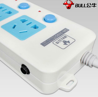 公牛（BULL）GN-309D 五孔独立开关大功率电源插座 3米