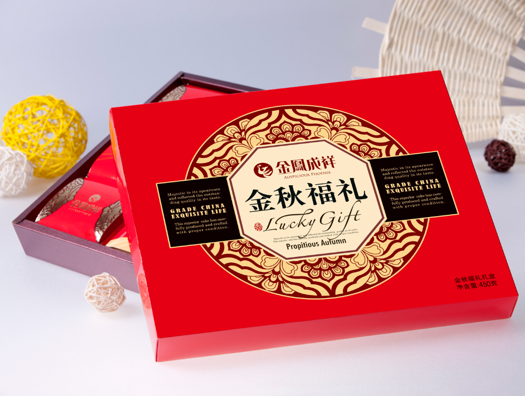 [金凤成祥月饼]金秋福礼月饼礼盒450g