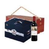 【隆王府】大磨坊杂粮礼盒+法国云端之舞干红葡萄酒750ml+安古斯澳洲原切牛排A4款